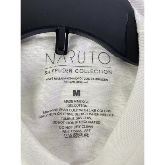 Naruto Uzumaki Long Sleeve White Graphic Print Tee T-Shirt Mens Size M - Picture 4 of 7